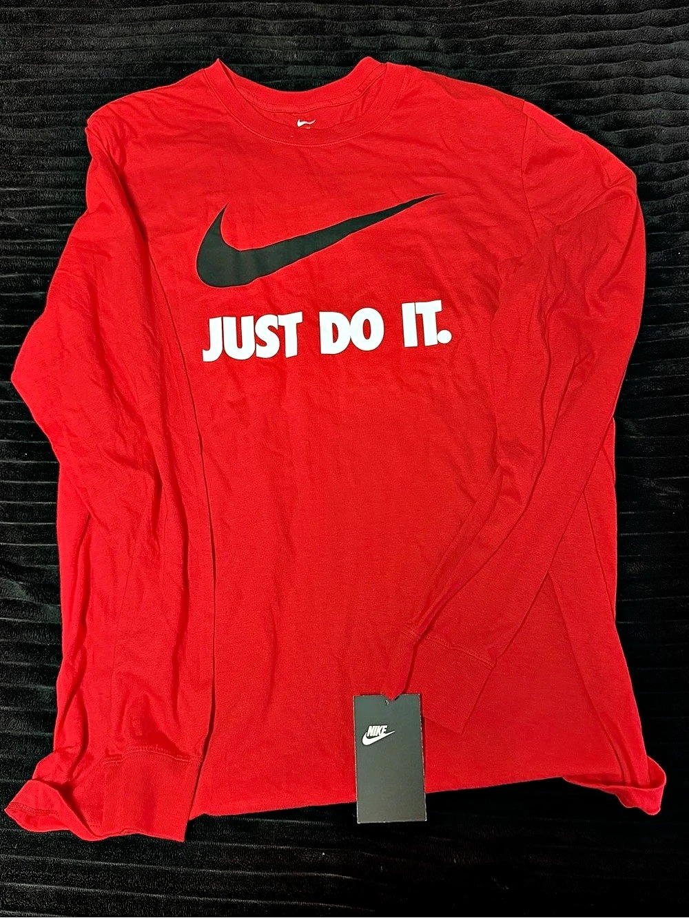 Nike Sportswear Just Do It Long Sleeve T-Shirt Red